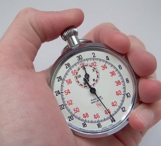 Analog stopwatch
